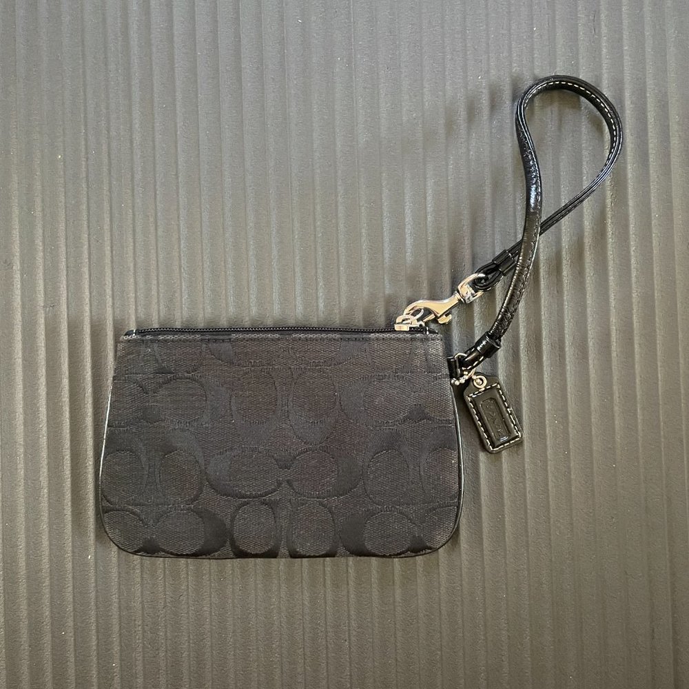 Black Coach Wristlet